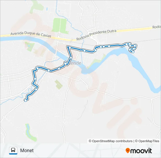 160 Bus Line Map