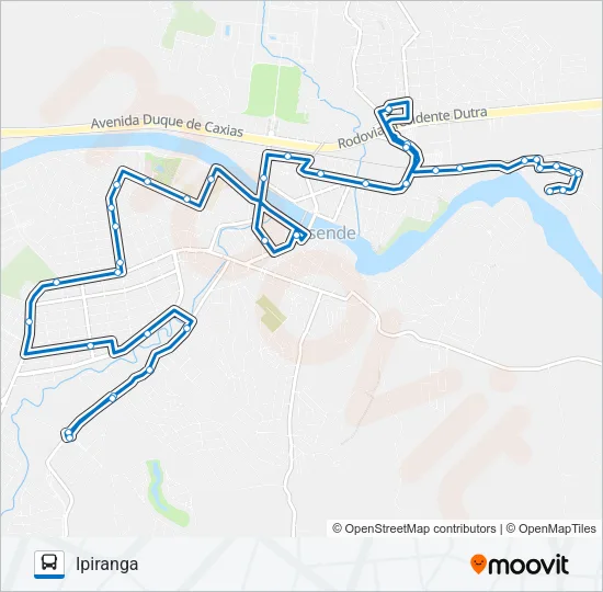 160 Bus Line Map