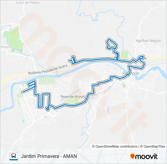 165 Bus Line Map