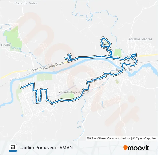 165 Bus Line Map