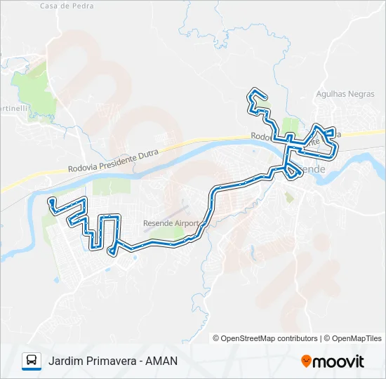 165 Bus Line Map