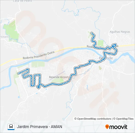 165 Bus Line Map