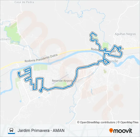 165 Bus Line Map