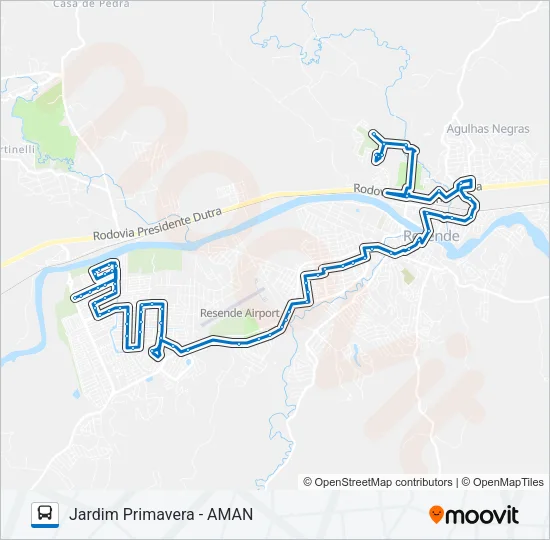 165 Bus Line Map