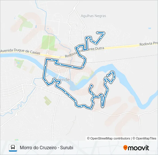 215 Bus Line Map