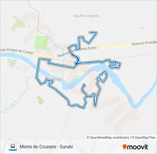 215 Bus Line Map