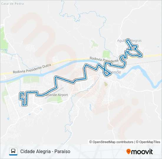 280 Bus Line Map
