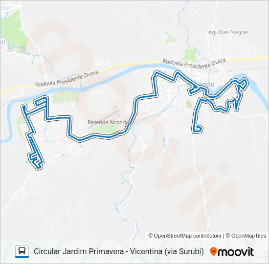 285 Bus Line Map