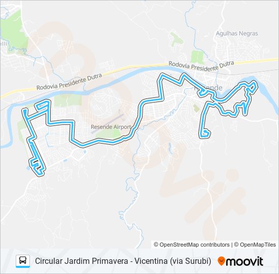 285 bus Line Map