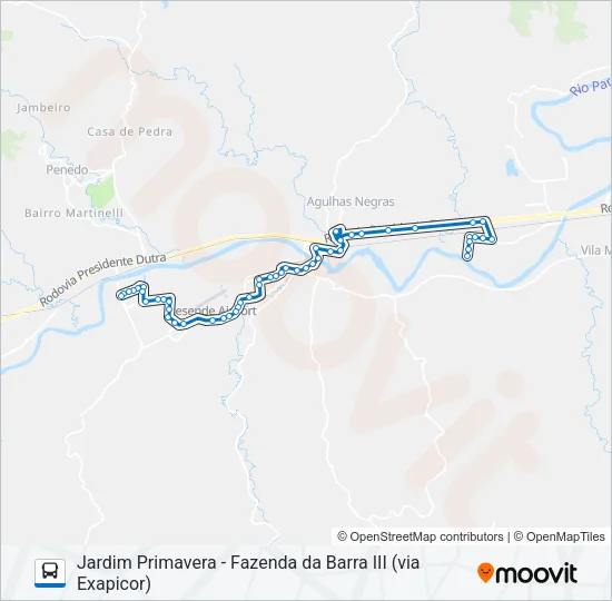 371 Bus Line Map