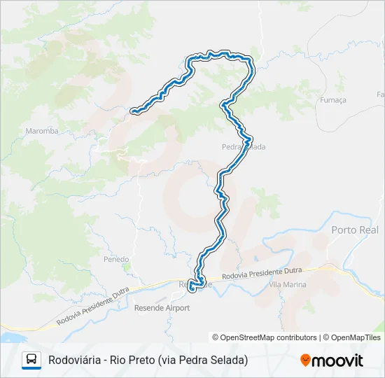 505 Bus Line Map