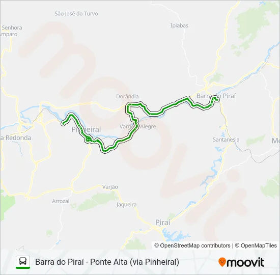 145 Bus Line Map