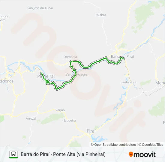 145 Bus Line Map