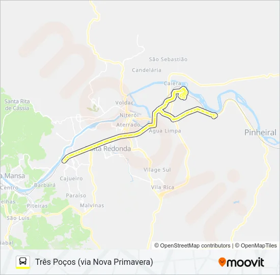 210 Bus Line Map