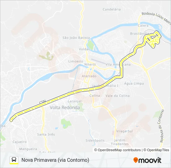 245 Bus Line Map
