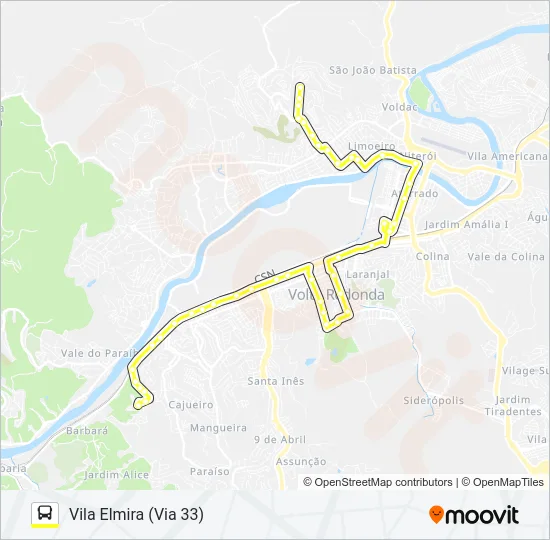 400 Bus Line Map