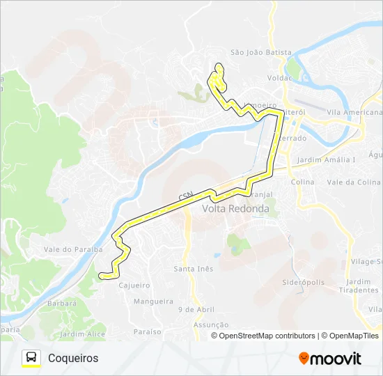 405 Bus Line Map