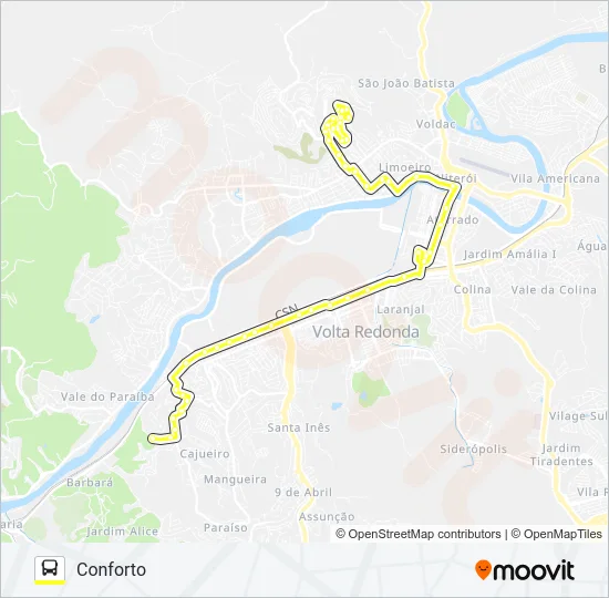 405 Bus Line Map