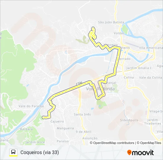 405 Bus Line Map