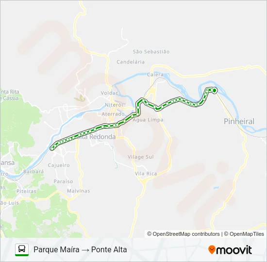 431 Bus Line Map