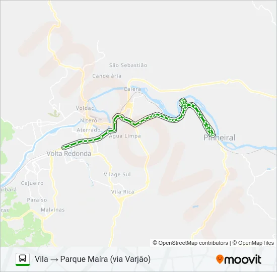 431 Bus Line Map