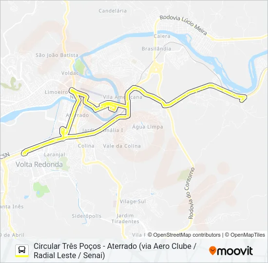 210C Bus Line Map