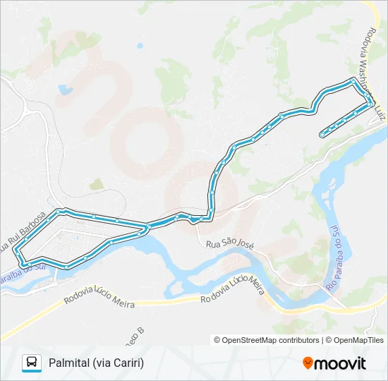 201 Bus Line Map