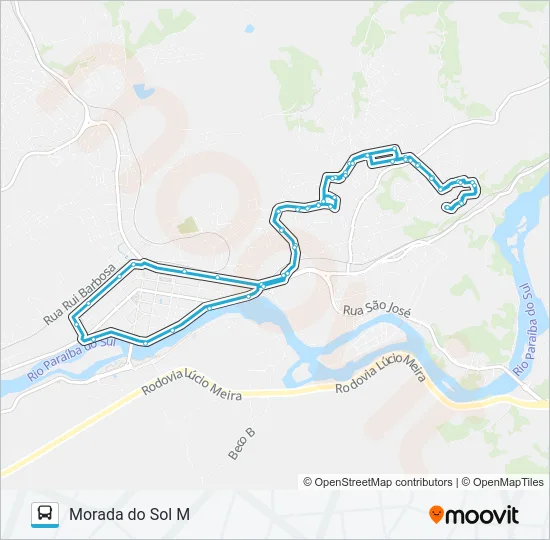 202 Bus Line Map