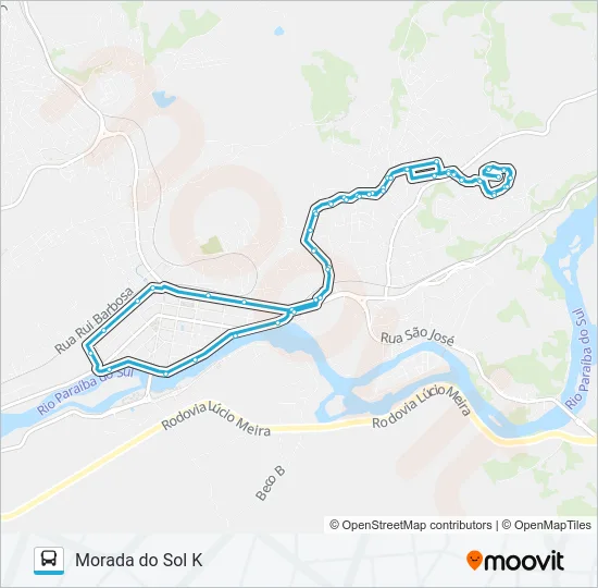 204 Bus Line Map