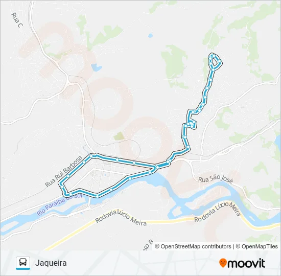 205 Bus Line Map