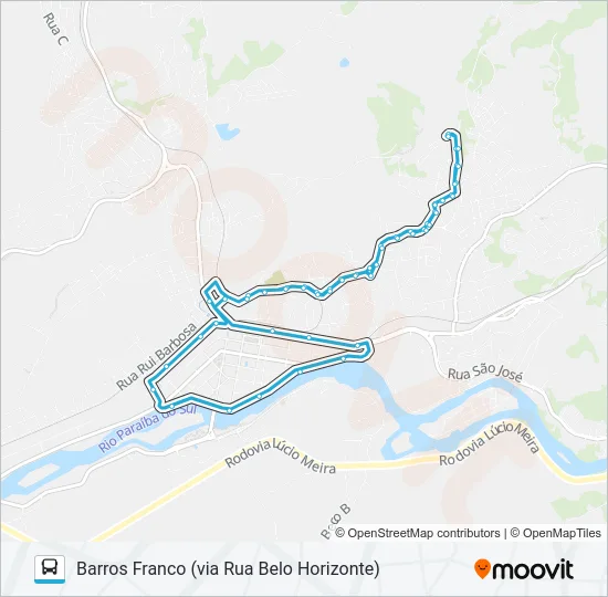 207 Bus Line Map
