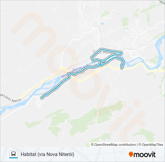 Mapa de 303 de autobús