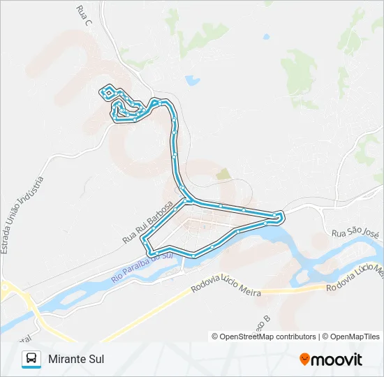 405 Bus Line Map