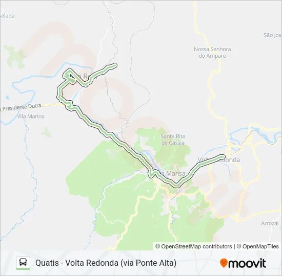 P725 Bus Line Map
