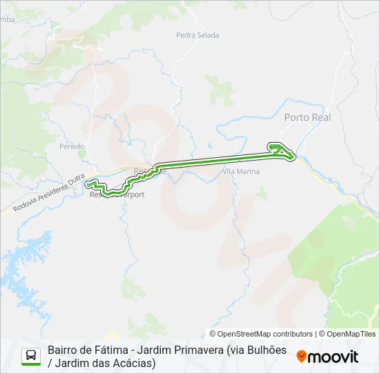 P250 Bus Line Map