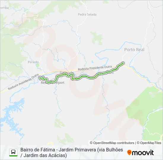 P250 Bus Line Map