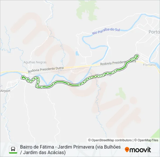 P250 Bus Line Map
