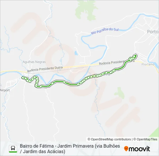 P250 Bus Line Map