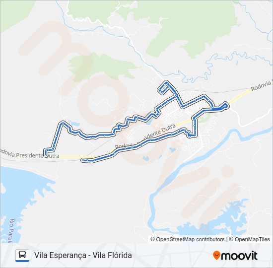 Mapa da linha PE23 de ônibus