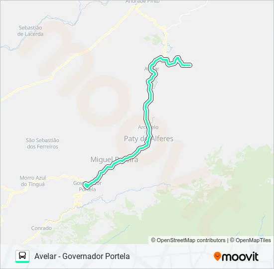 P412 Bus Line Map