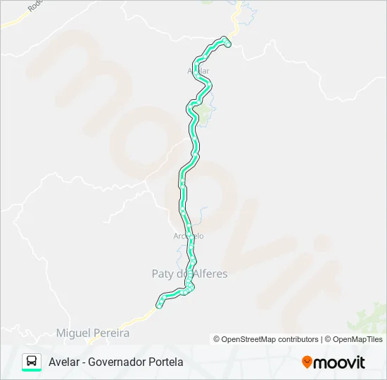 P412 Bus Line Map