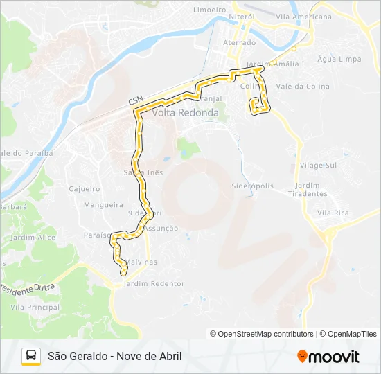 P710 Bus Line Map