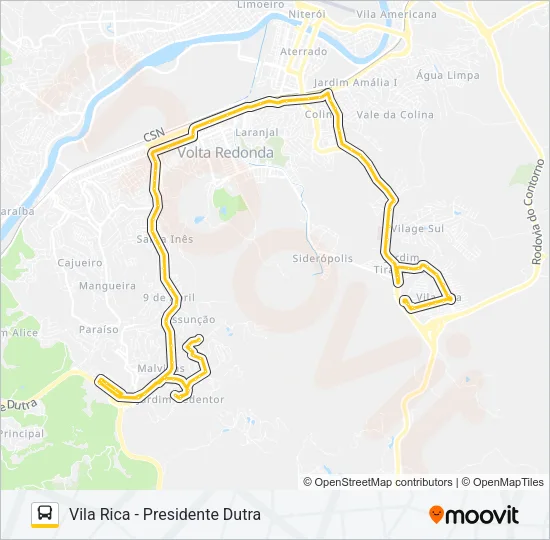 P711 Bus Line Map