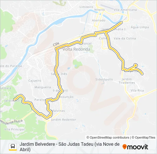 P714 Bus Line Map