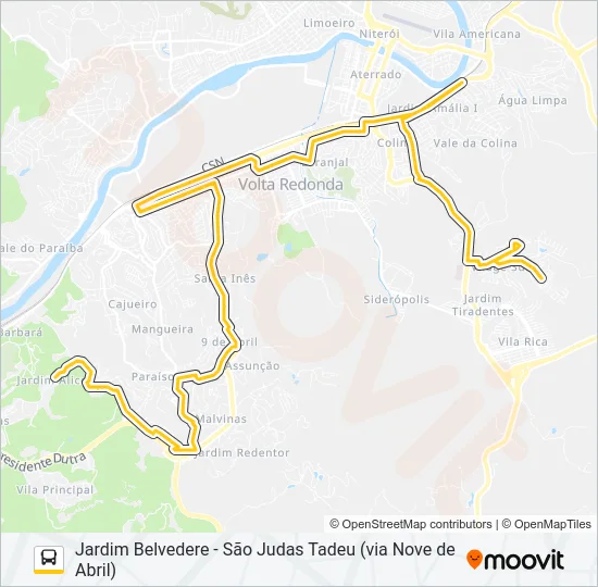 P714 Bus Line Map