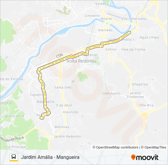 P715 Bus Line Map
