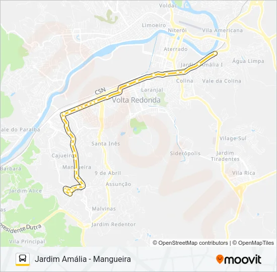 P715 Bus Line Map