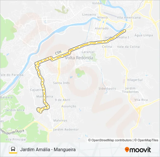 P715 Bus Line Map