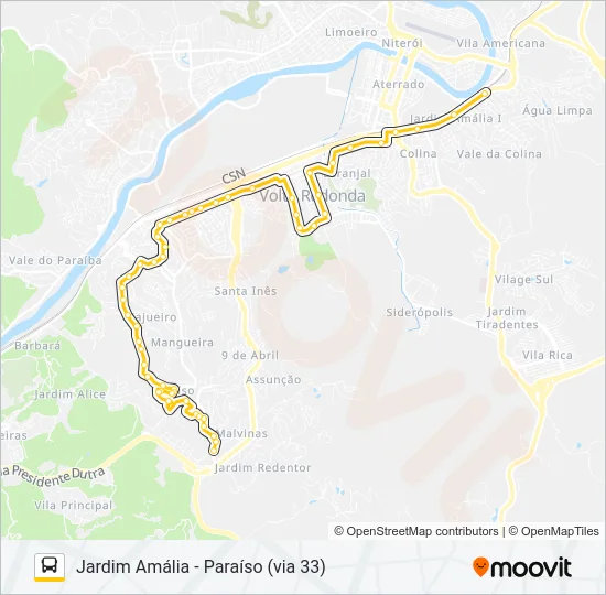 P716 Bus Line Map