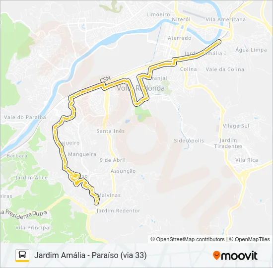 P716 Bus Line Map